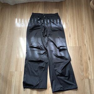 Zara Satin Cargo Pants